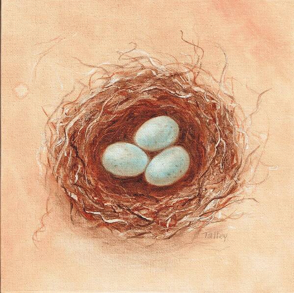 Nest Poster featuring the painting Nest in Umber by Pam Talley