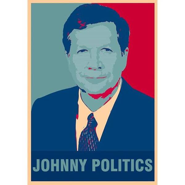 Johnkasich Poster featuring the photograph No Political Ties Here. Just Using by Jackson Pollock