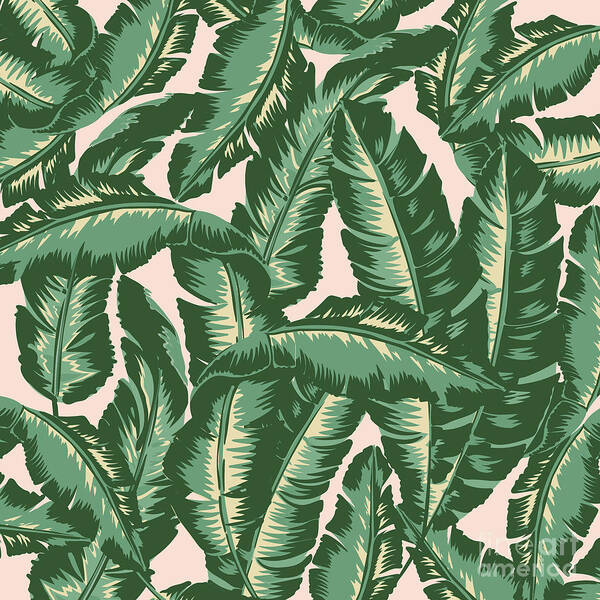Leaves Poster featuring the digital art Palm Print by Lauren Amelia Hughes