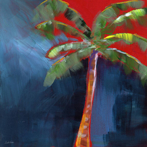 Palm Tree Poster featuring the painting Palm Tree- Art by Linda Woods by Linda Woods