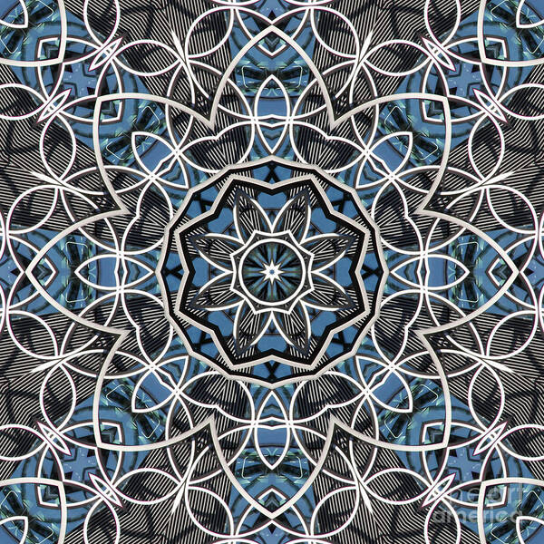 Kaleidoscope Poster featuring the digital art Papilloz - Kaleidoscope by Aimelle Ml