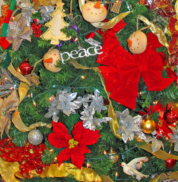 Christmas Poster featuring the photograph Peace by Barbara McDevitt