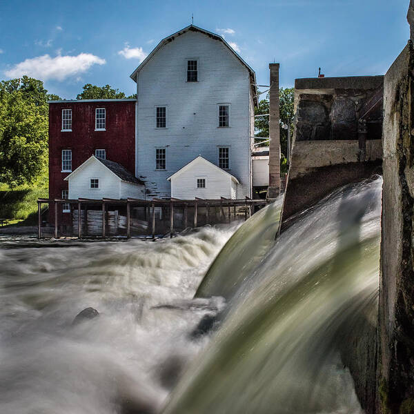 Phelps Poster featuring the photograph Phelps Mill Falls by Paul Freidlund