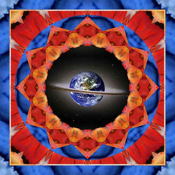 Yoga Art Poster featuring the photograph Planet Shift by Bell And Todd