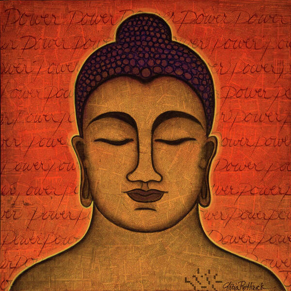 Buddha Poster featuring the painting Power by Gloria Rothrock