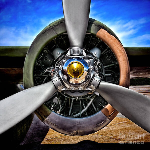 Propeller Poster featuring the photograph Propeller Art  by Olivier Le Queinec
