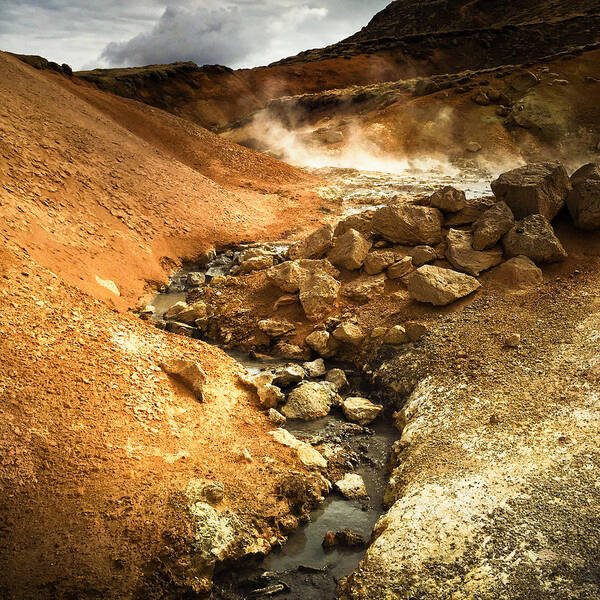Iceland Poster featuring the photograph Pure Iceland - geothermal area Krysuvik by Matthias Hauser