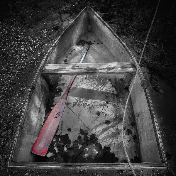 Red Oar Poster featuring the photograph Red Oar by Darius Aniunas