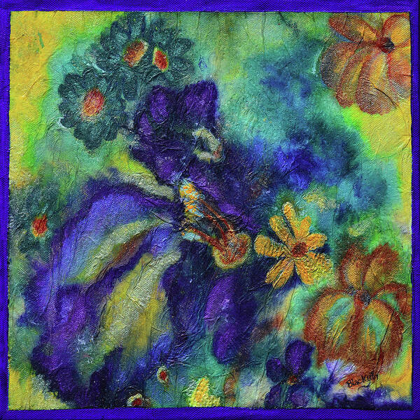 Flowers Poster featuring the mixed media Remember The Flowers by Donna Blackhall