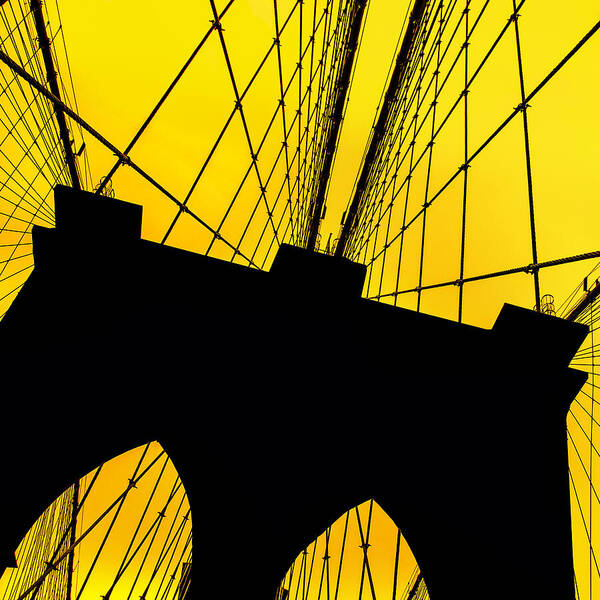 Brooklyn Bridge Poster featuring the photograph Retro Arches by Az Jackson