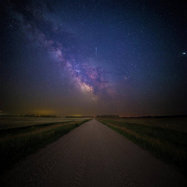 Road Poster featuring the photograph Road to Cosmos by Aaron J Groen