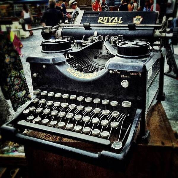 Teamrebel Poster featuring the photograph Royal Typewriter by Natasha Marco