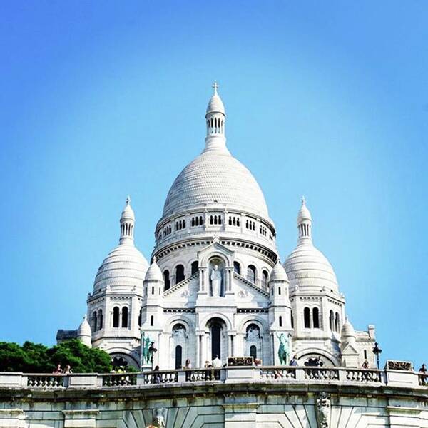 Holiday Poster featuring the photograph #sacrecoeur #montmartre #paris #france by Fink Andreas