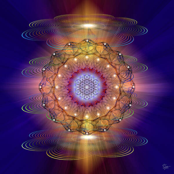 Endre Poster featuring the photograph Sacred Geometry 416 by Endre Balogh