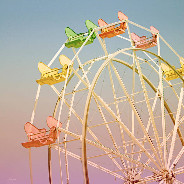 #faatoppicks Poster featuring the photograph Santa Cruz Ferris Wheel by Linda Woods