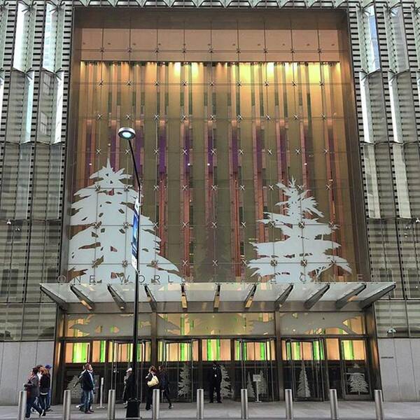 1wtc Poster featuring the photograph Scary #christmas 🎄trees Over The by Gina Callaghan