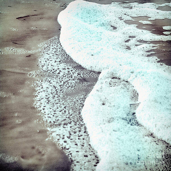 Water Poster featuring the photograph Sea Foam Square by Linda Olsen