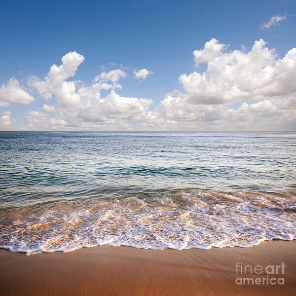Background Poster featuring the photograph Seascape by Carlos Caetano