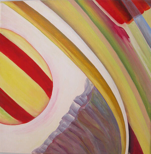 Abstract Poster featuring the painting Sens 4 by Muriel Dolemieux