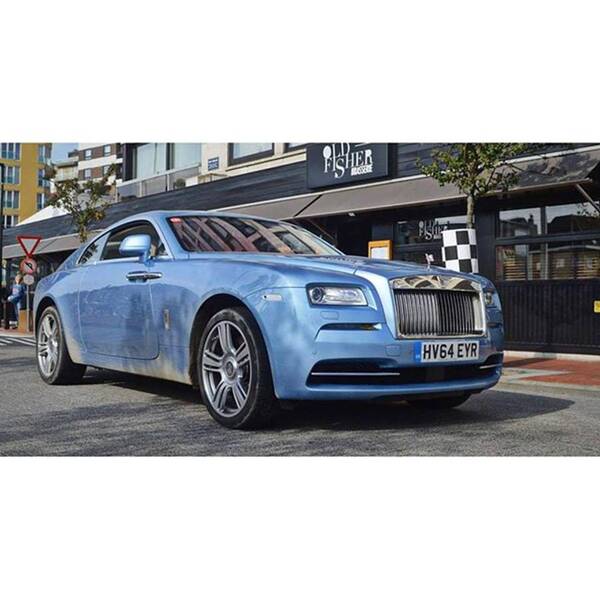 Blue Poster featuring the photograph she Goes Like The Wind
#rollsroyce by Sportscars OfBelgium