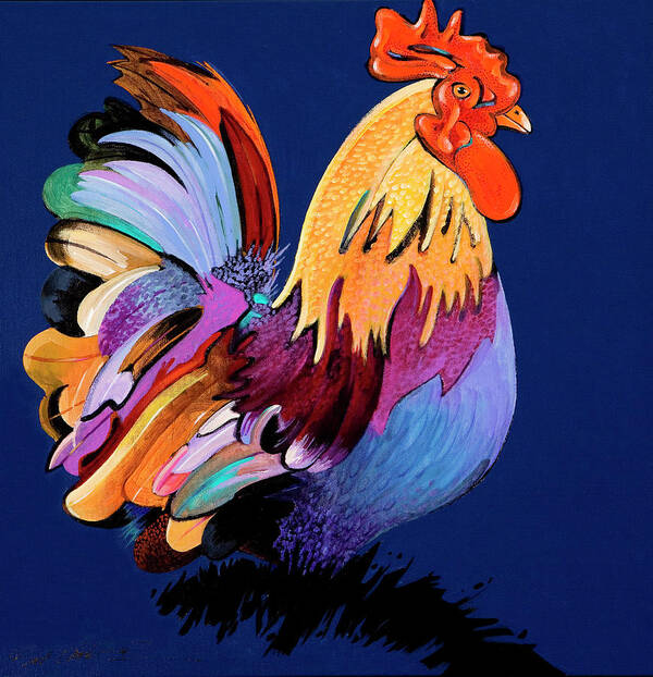 Fauvism Poster featuring the painting Sir Chanticleer by Bob Coonts