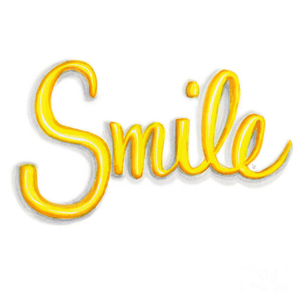 Smile Poster featuring the drawing Smile by Cindy Garber Iverson