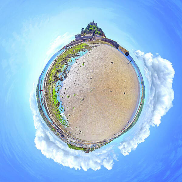 Panorama Poster featuring the photograph Spherical Panorama St. Michael's Mount by Frans Blok