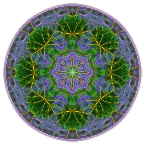Mandala Poster featuring the digital art Spring Bloom Colors Mandala by Beth Venner