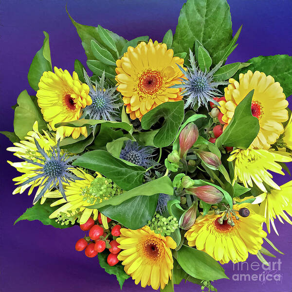 Gabriele Pomykaj Poster featuring the photograph Springtime - Flower Bouquet by Gabriele Pomykaj