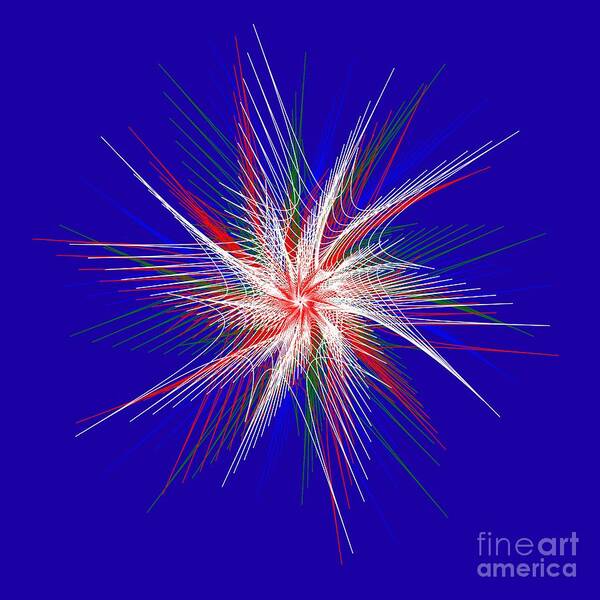 Digital Art Poster featuring the digital art Star in Motion by Kaye Menner by Kaye Menner