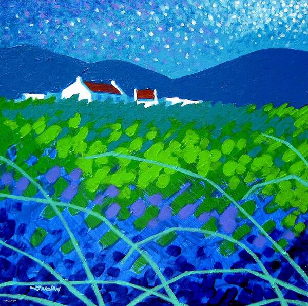 Acrylic Poster featuring the painting Starry Night In Wicklow by John Nolan