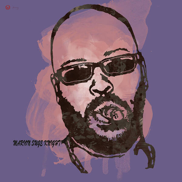 Marion Hugh suge Knight Poster featuring the drawing Suge Knight Pop Stylised Art Sketch Poster by Kim Wang