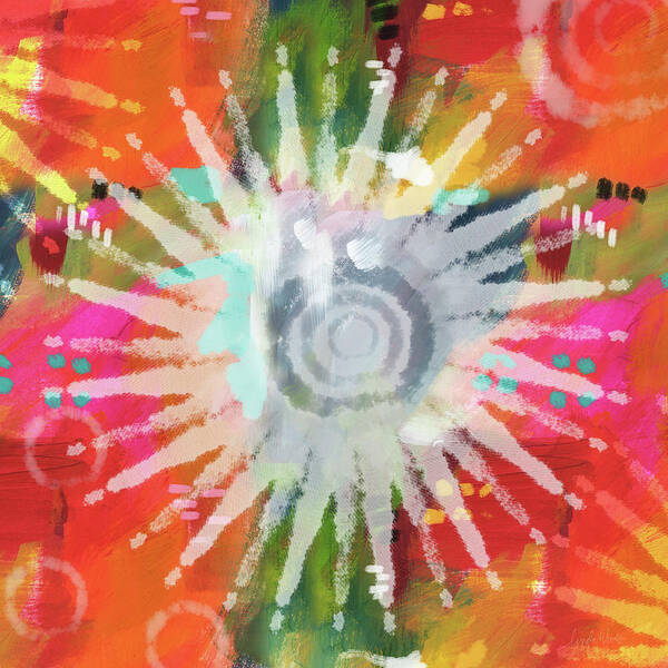 Groovy Poster featuring the mixed media Summer Of Love- Art by Linda Woods by Linda Woods