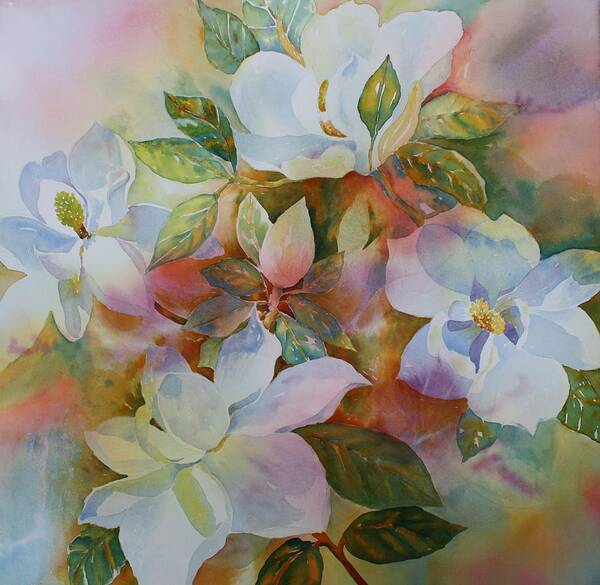 Flower Poster featuring the painting Sunkissed II by Tara Moorman
