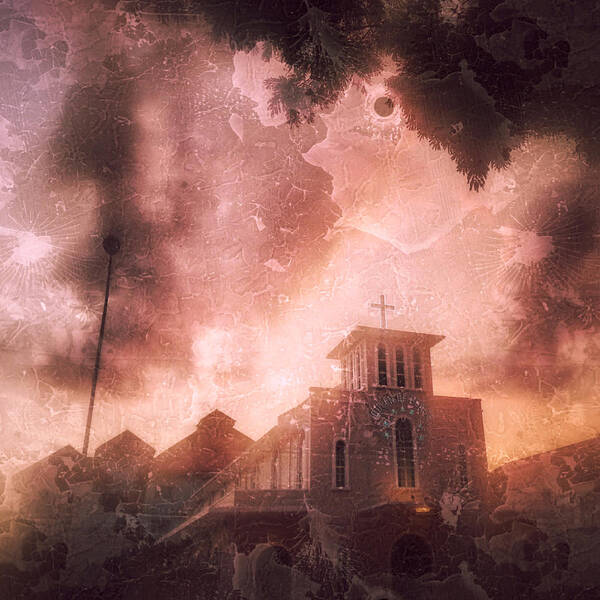 Queen Of Peace Church Poster featuring the photograph Sunset Church by HweeYen Ong