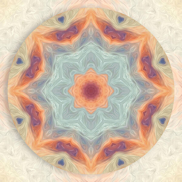 Mandala Poster featuring the digital art Swirls of Love Mandala by Beth Venner