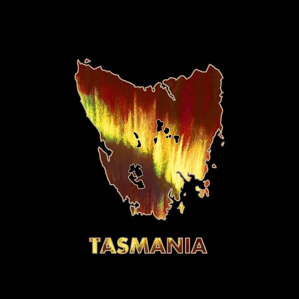 Tasmania Poster featuring the digital art Tasmania - Southern Lights - Aurora Hunters by Anastasiya Malakhova