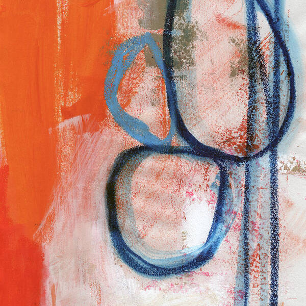 Contemporary Abstract Poster featuring the painting Tender Mercies by Linda Woods