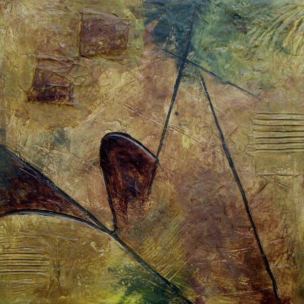 Abstract Poster featuring the painting Tera II by Herb Dickinson