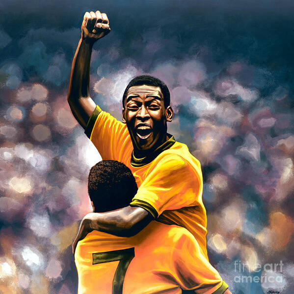 Fabulous Poster Pele Brazil Vintage Football player Football Star
