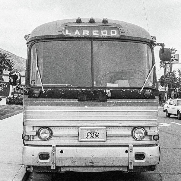 Fine Art Poster featuring the photograph The Bus to Laredo by Frank DiMarco