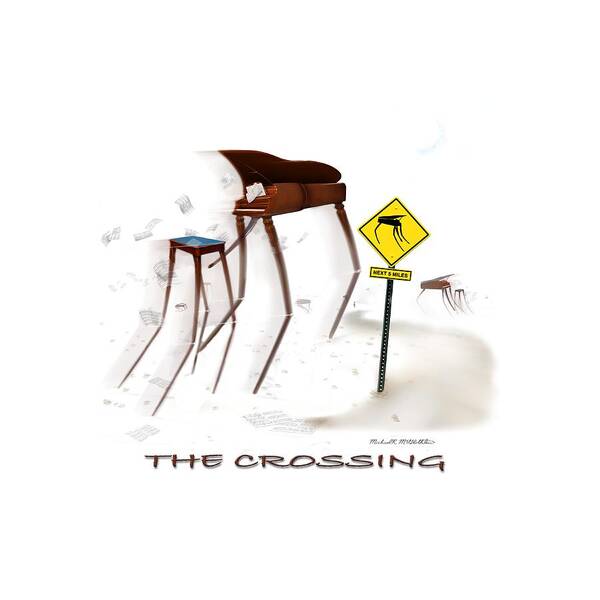 T-shirt Poster featuring the digital art The Crossing SE by Mike McGlothlen