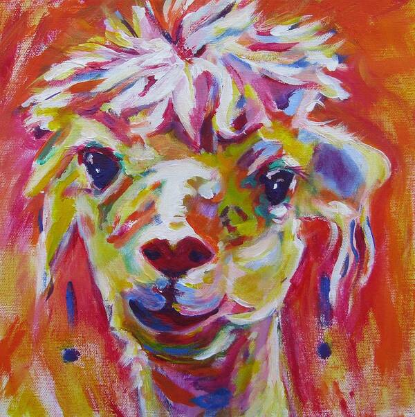 Llama Poster featuring the painting The Experimenter by Karin McCombe Jones