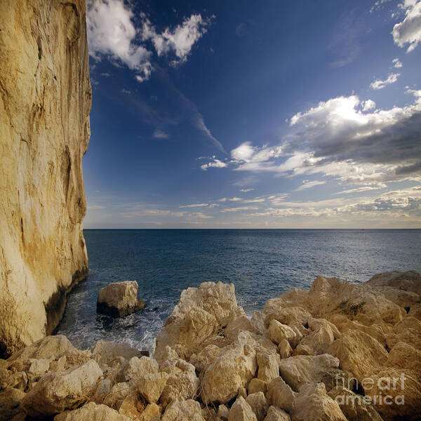 Costa Blanca Poster featuring the photograph The Rocky Coast by Ang El