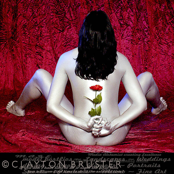 Clay Poster featuring the photograph The Rose by Clayton Bruster