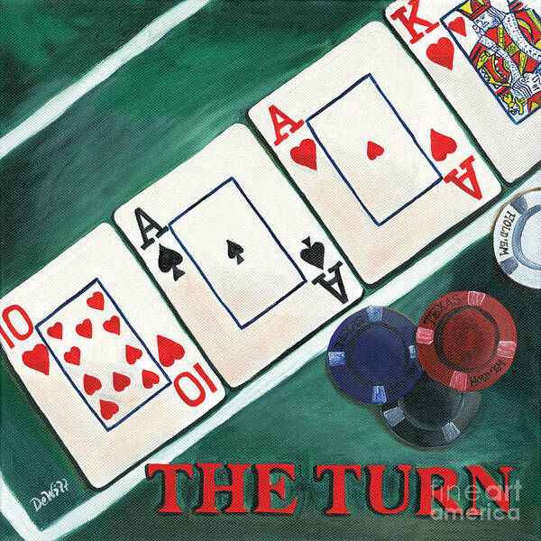 The Turn Poster featuring the painting The Turn by Debbie DeWitt