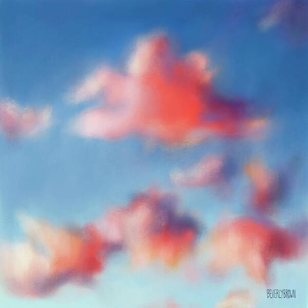 Clouds Poster featuring the painting Tiepolo Clouds by Beverly Brown