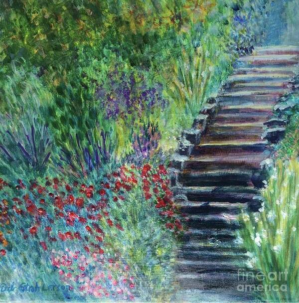 Garden Poster featuring the painting To the Garden by Deb Stroh-Larson
