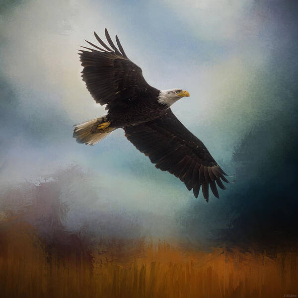 Tomorrow Poster featuring the painting Tomorrow - Eagle Art by Jordan Blackstone