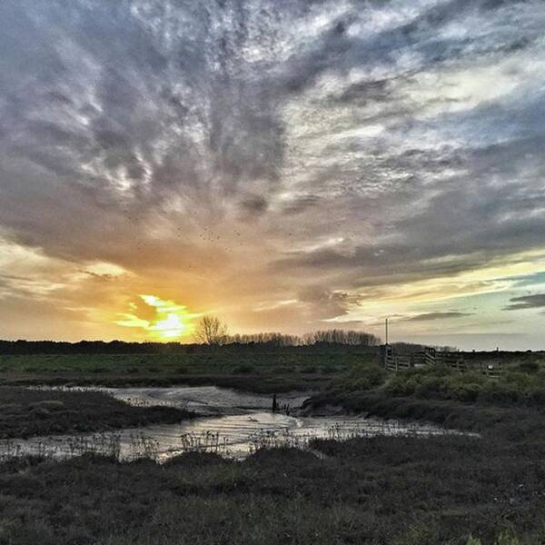Natureonly Poster featuring the photograph Tonight's Sunset From Thornham by John Edwards